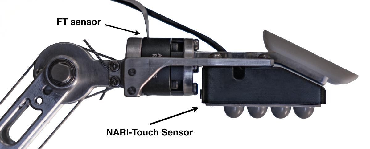ARISTO fingertip with force-torque sensor and NARI-Touch sensor